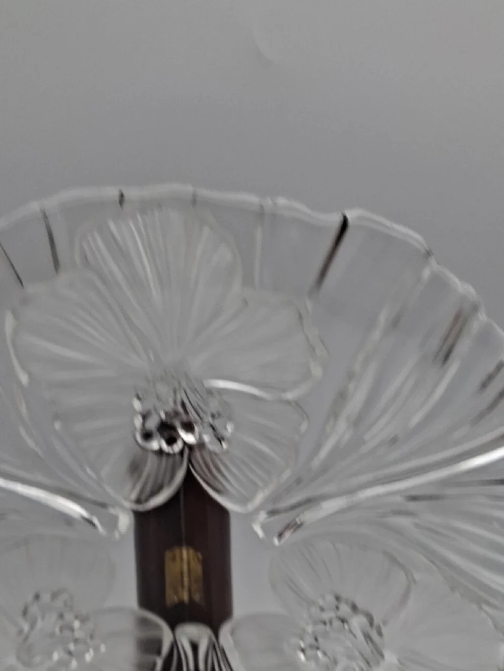 Clear Floral Glass Decorative Bowl - Home Accents